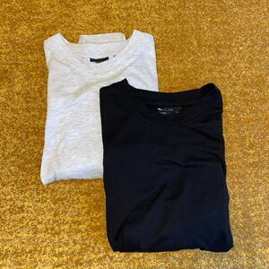 ASOS Design Women's Corset Waist Short Sleeve T-Shirt Lot Black Gray Size S